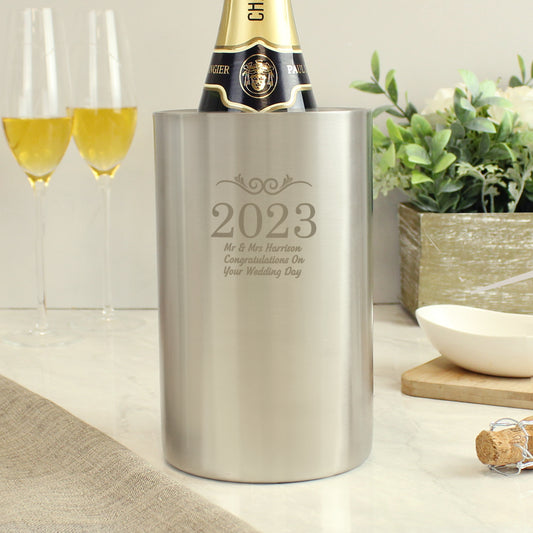 Personalised Number Frame Wine Cooler