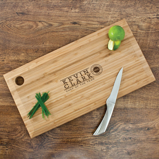 Personalised Chef of the Year Chopping Board