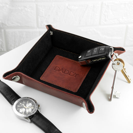 Luxury Brown Personalised Valet Tray