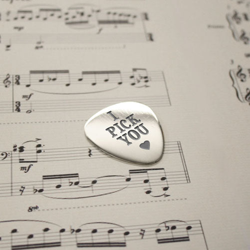 Personalised I Pick You Plectrum